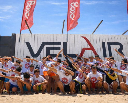 colegio en la escuela de velair pasando un dia de playa